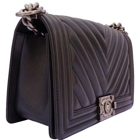 chanel le boy chevron|chanel boyfriend bag.